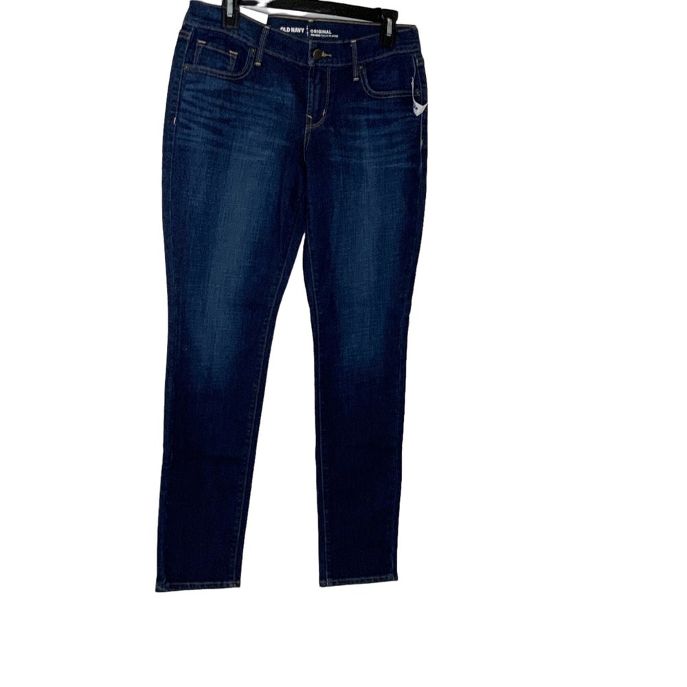 Old Navy mid rise dark wash jeans pants. Short court. Size 4. NWT - Picture 1 of 8